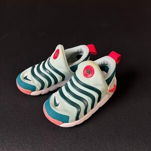 Nike Dynamo Go Kids 8C Mint Teal Pink Slip On Sneakers DH3438-300